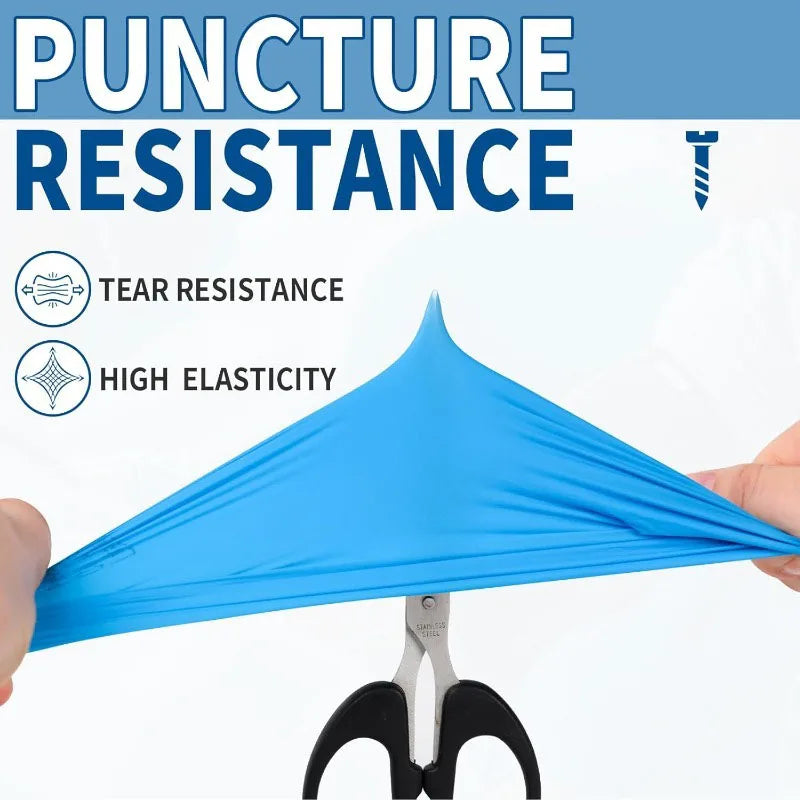 Blue Nitrile Disposable Gloves – Latex-Free, Powder-Free Protection for Home & Work