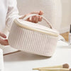Portable Solid Color Makeup Organizer Bag