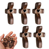Wooden Pocket Cross with Heart Cutout