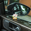 Resin Flower Pot Elf Figurine for Car Interior & Desktop