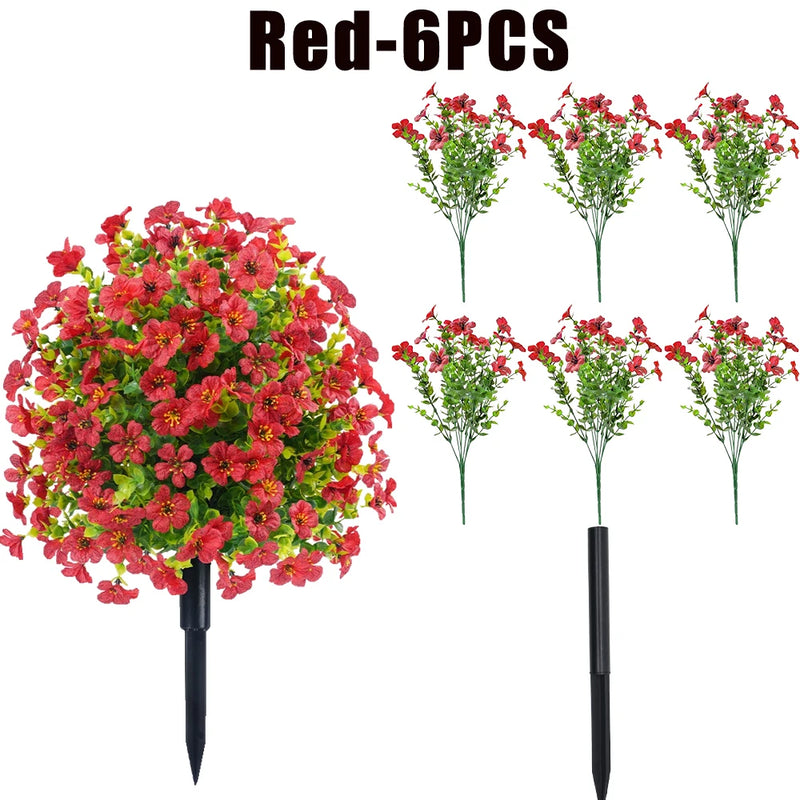 UV-Resistant Faux Orchid Branches for Indoor & Outdoor Decor