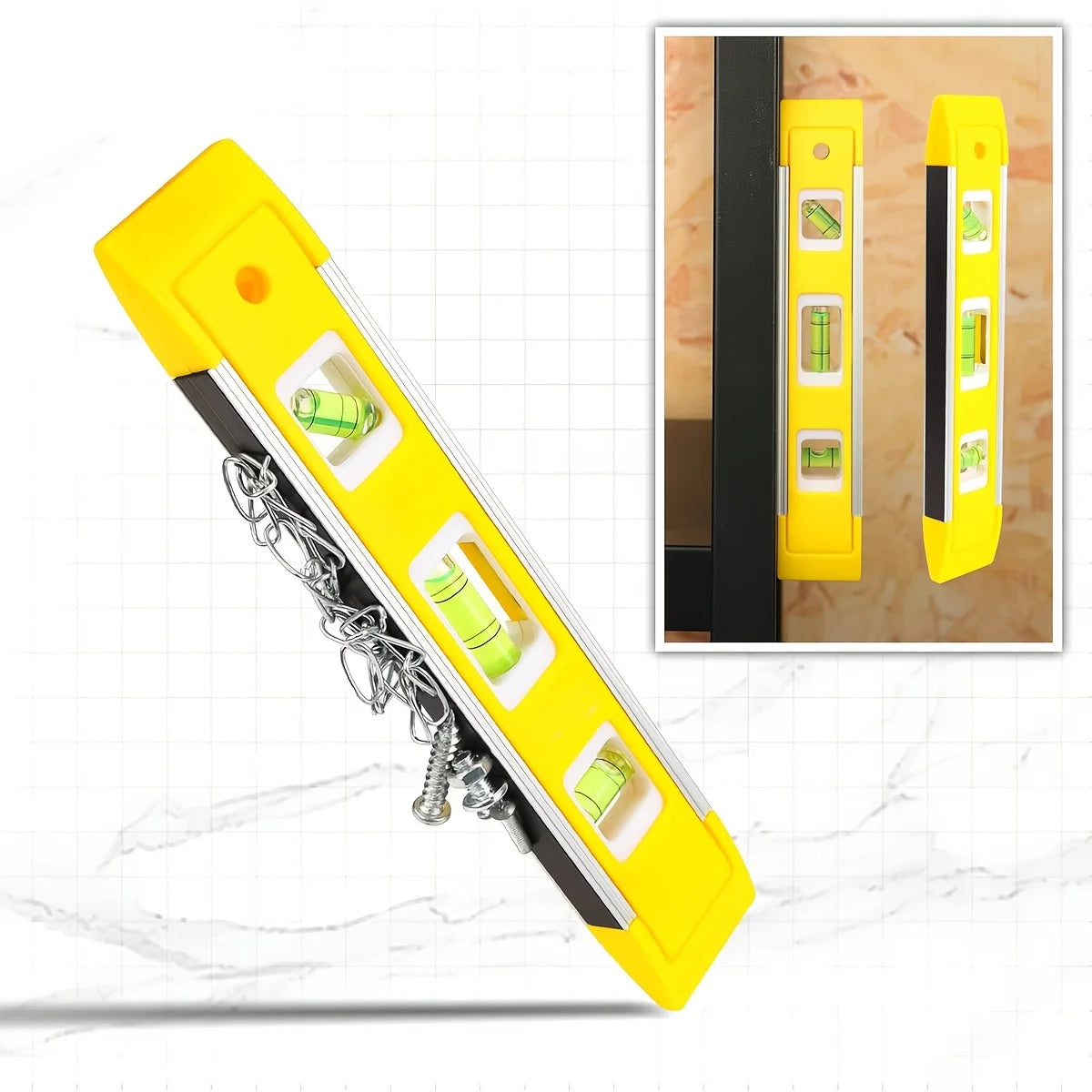 9-Inch Magnetic Torpedo Level with Three Vials