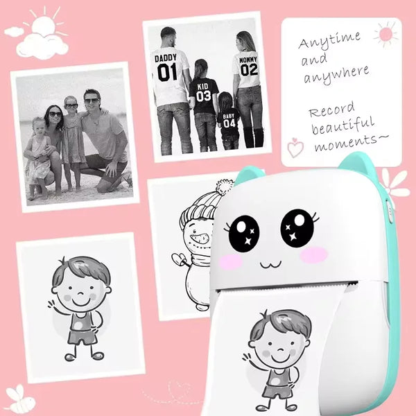Portable Bluetooth Thermal Label & Photo Printer