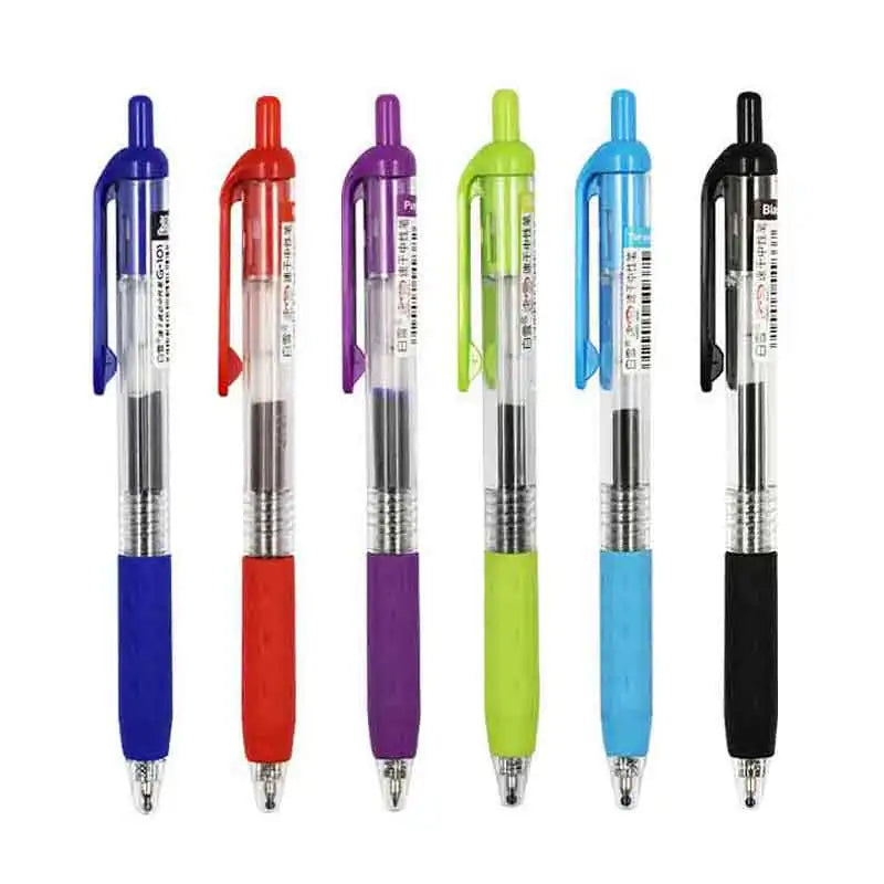 Smooth 0.5mm Gel Pens for School and Office – Set of 6