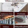 Flexible silicone shower threshold water dam used for bathroom dry-wet separation.
