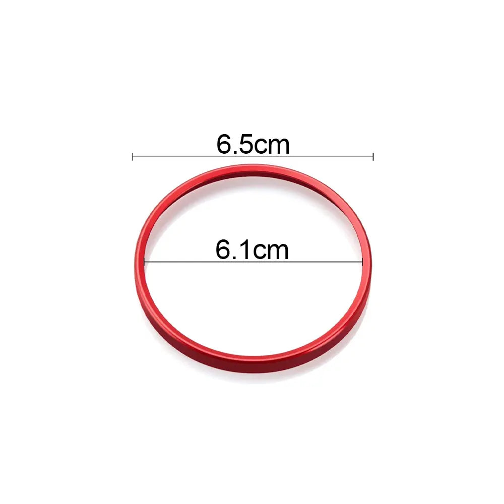 Aluminum Alloy Headlight Switch Trim Ring for Select VW Models