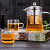 Clear Glass Teapot with Built-In Infuser