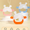 Bunny-Shaped Silicone Teether with Full-Hand Grip for Babies