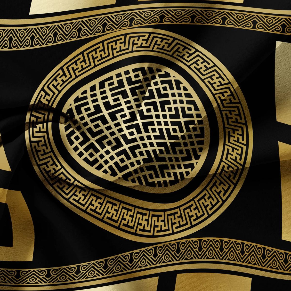 Luxury Baroque Geometric Duvet Cover Set