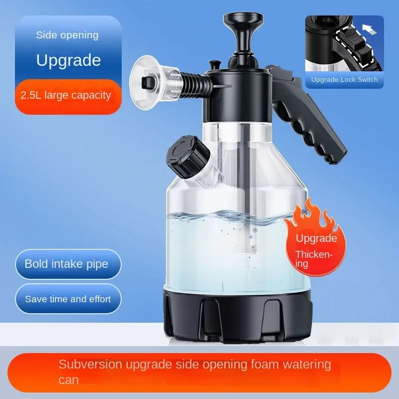 Pistolet à mousse à pompe manuelle pour nettoyage de voiture et de surfaces