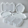 White silicone bubble tray molds for crafting resin gypsum and clay