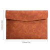 Classeur de documents A4 en cuir PU marron de qualité supérieure.