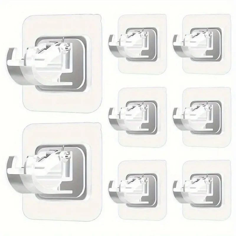 Self-Adhesive Adjustable Curtain Rod Brackets