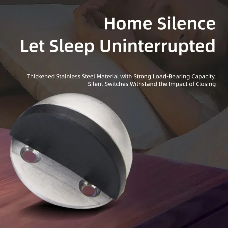 Magnetic No-Drill Door Stopper