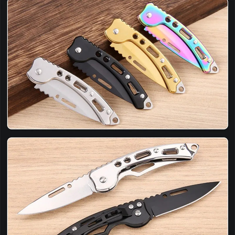 Compact Stainless Steel Folding Knife for Outdoor Adventures