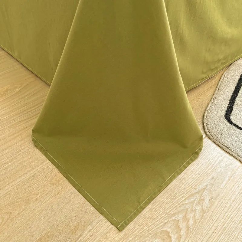 Organic Cotton Percale Bed Sheet Set with Pillowcases