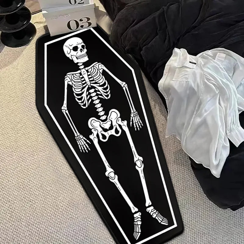 Gothic Skull Print Non-Slip Floor Mat