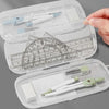 8-Piece Geometry Set – Transparent Rulers, Protractor, Compass & Eraser