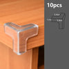 Ten silicone corner edge guards used to protect baby safety on wooden furniture.