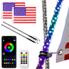 RGB LED Whip Light with Quick Release Base for Offroad Vehicles