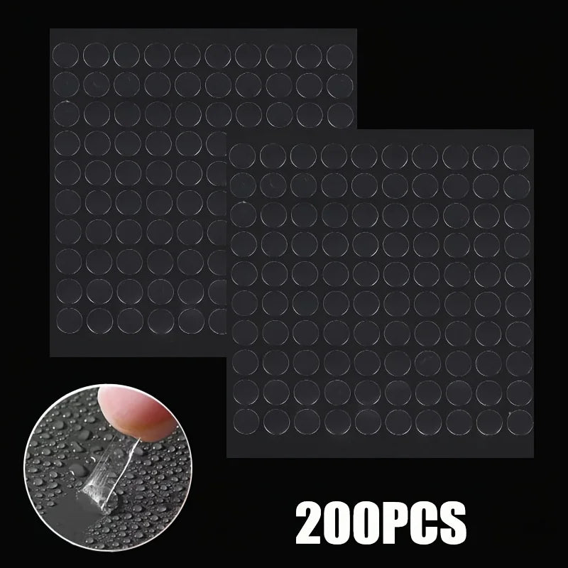 Clear Transparent Round Adhesive Dots – Removable, Waterproof Sticky Dots