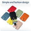 Slim Leather Card Holder with Quick-Access Pull Tab