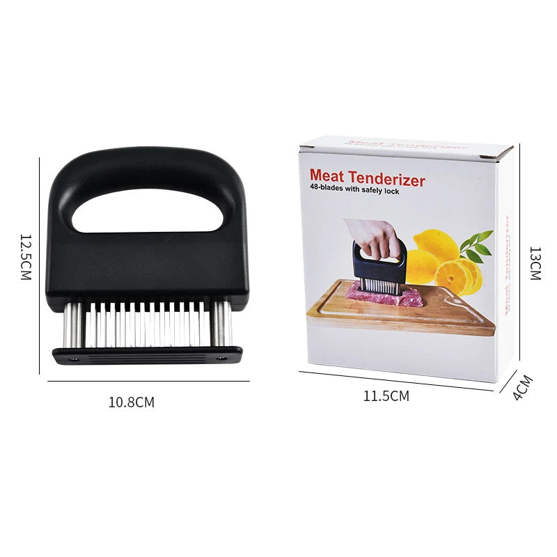 Stainless Steel Meat Tenderizer with Safety Lock