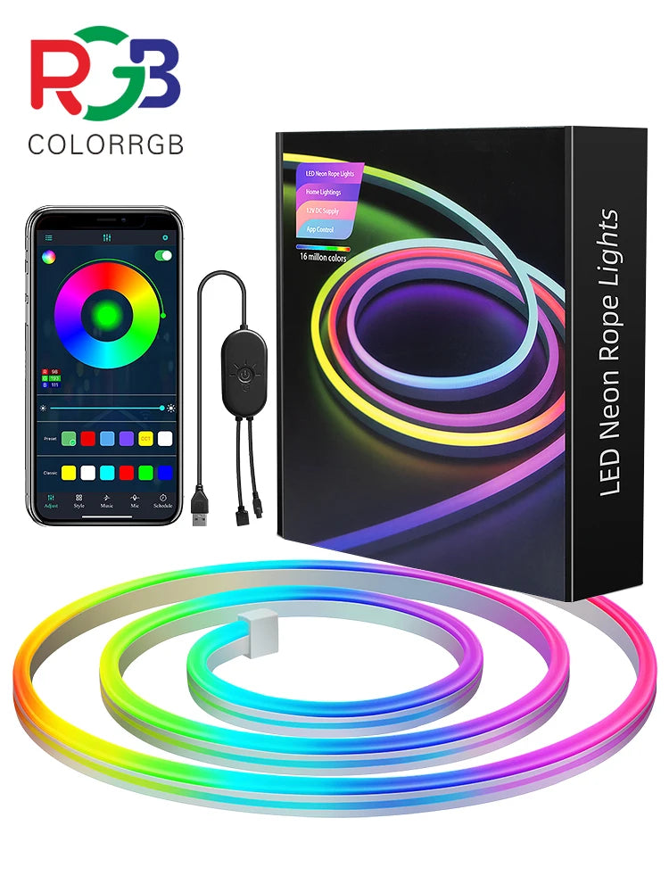 Flexible RGB LED Neon Rope Light