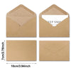 Two kraft paper envelopes shown from the front and open view, measuring 7cm/2.76inch by 10cm/3.94inch.