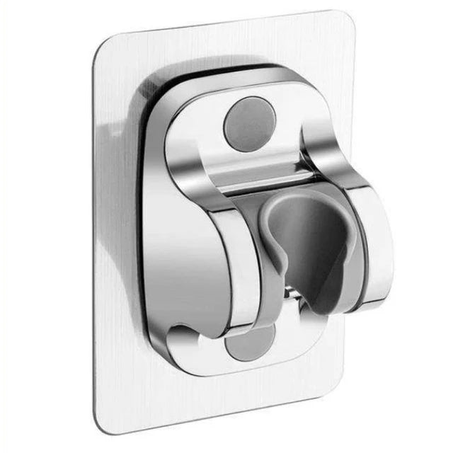 A modern chrome shower mixer and head assembly for a high-pressure filtered shower system.