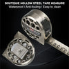 Stainless Steel Retractable Tape Measure – Anti-Corrosion, Easy-Read, Ideal for Woodworking