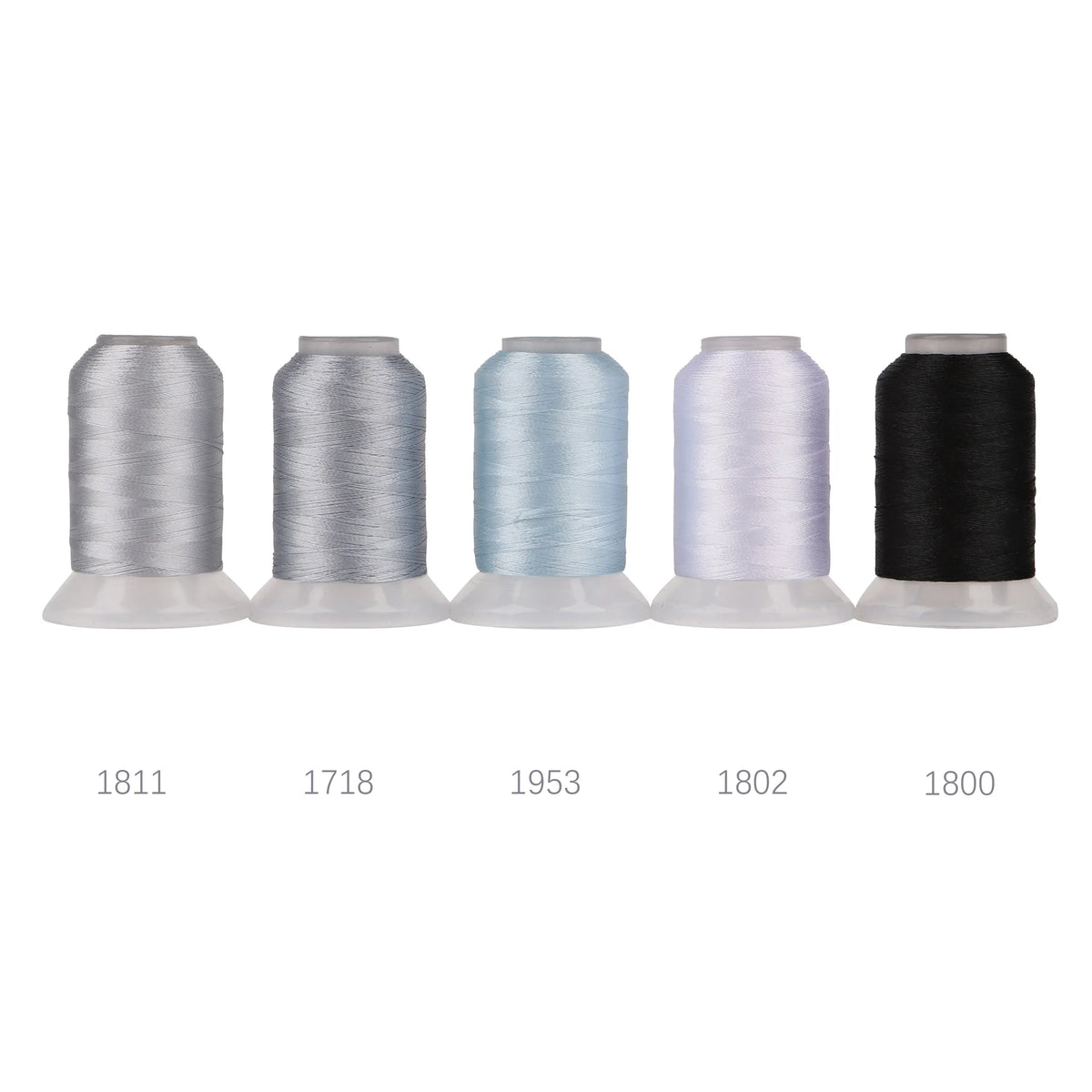 80-Color Polyester Embroidery Thread Collection – 500m Spools