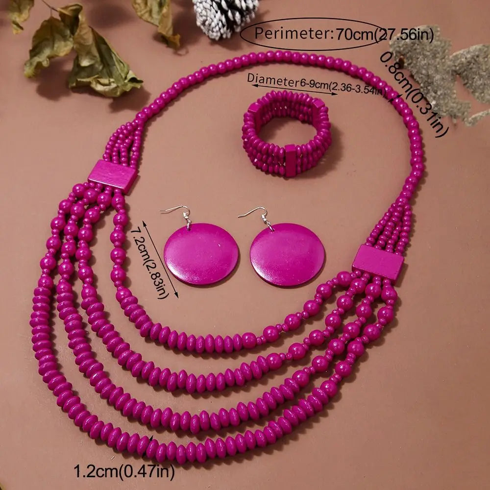 Set de Collar de Cuentas Encapa Bohemio