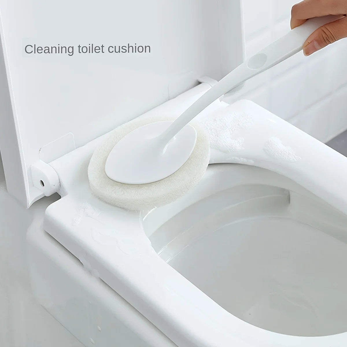 Long-Handle Sponge Cleaning Brush for Bathroom and Tile