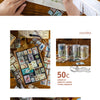Vintage Stamp Tape Stickers Roll for Journals and Crafts
