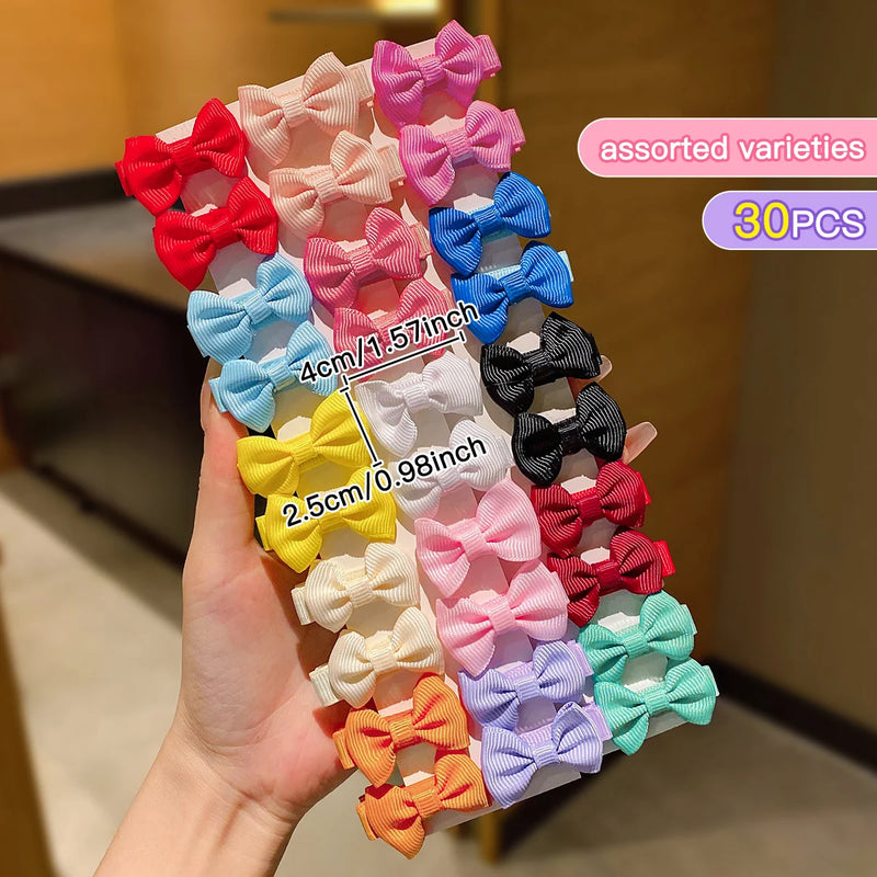 Barrettes à Nœuds Colorés