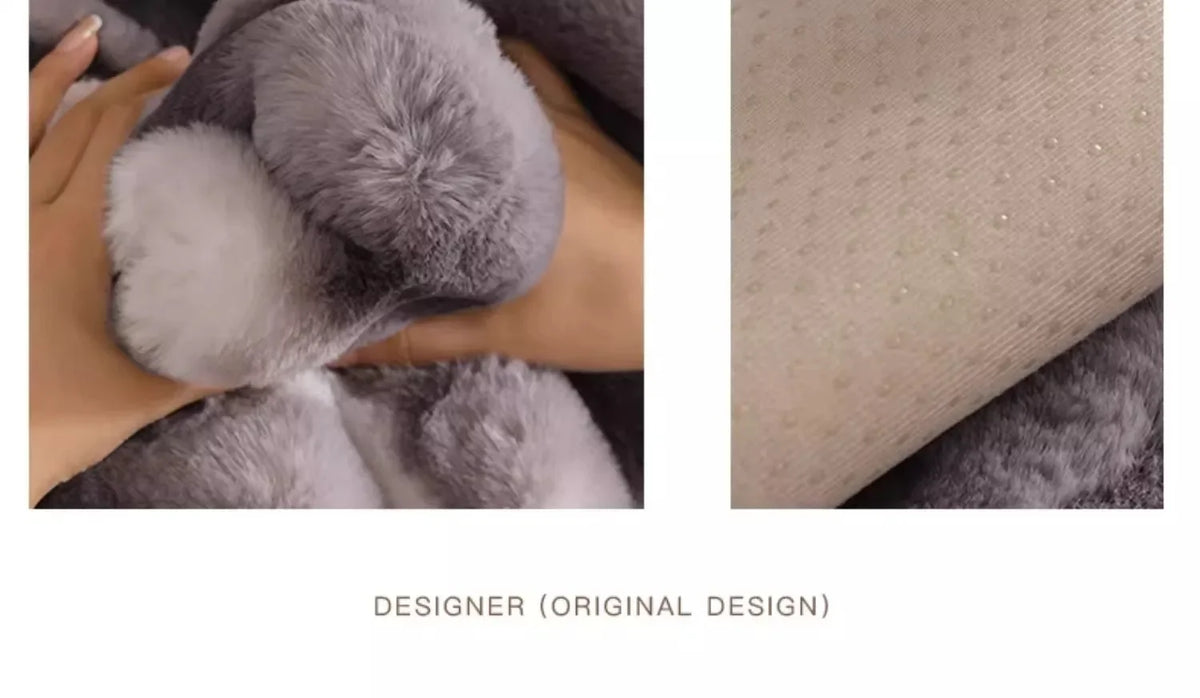 Cozy Anti-Slip Sofa Cover with Plush Fleece for L-Shaped and Standard Sofas