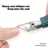 Angled Stainless Steel Nail Clippers for Thick Nails — Set of 3