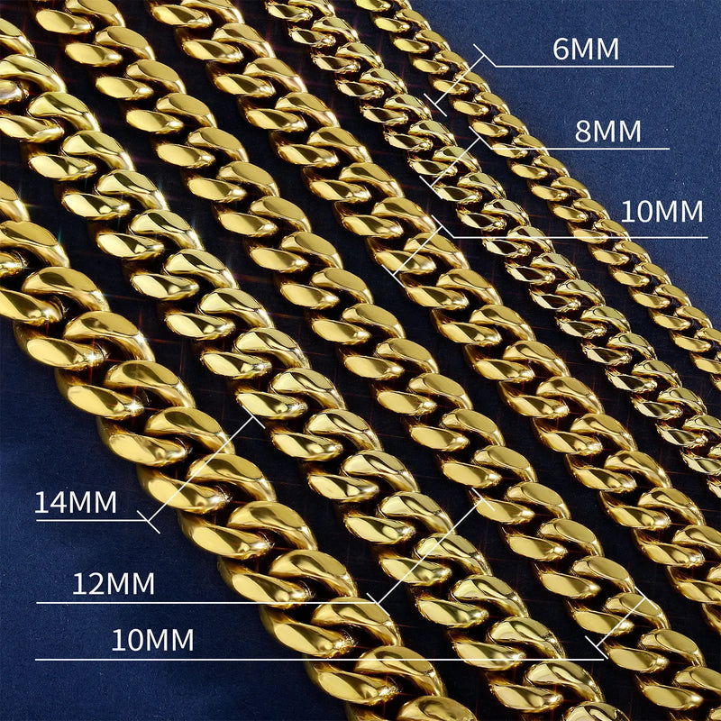 14K Gold Miami Cuban Link Necklace