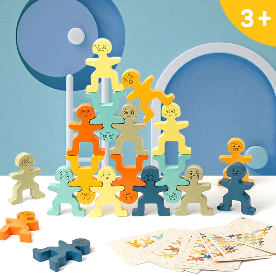 Wooden Balance Stacking Blocks for Kids