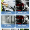 A multi-purpose electric pressure washer used for car cleaning, window washing, home cleaning, sanitation, and garden waterin