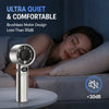Portable USB Rechargeable Handheld Fan with Digital Display