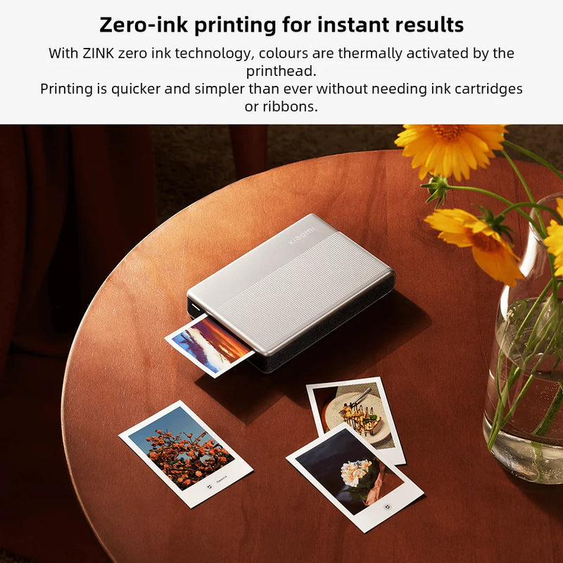 Portable Bluetooth Photo Printer with ZINK Technology