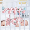 Spiral Baby Activity Toy with Mirror, Rattles, and Squeaker