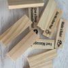 Wooden Stacking Blocks Couples Game - 48 Pieces for Date Night and Romantic Fun