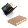Slim RFID Blocking Metal Card Holder Wallet