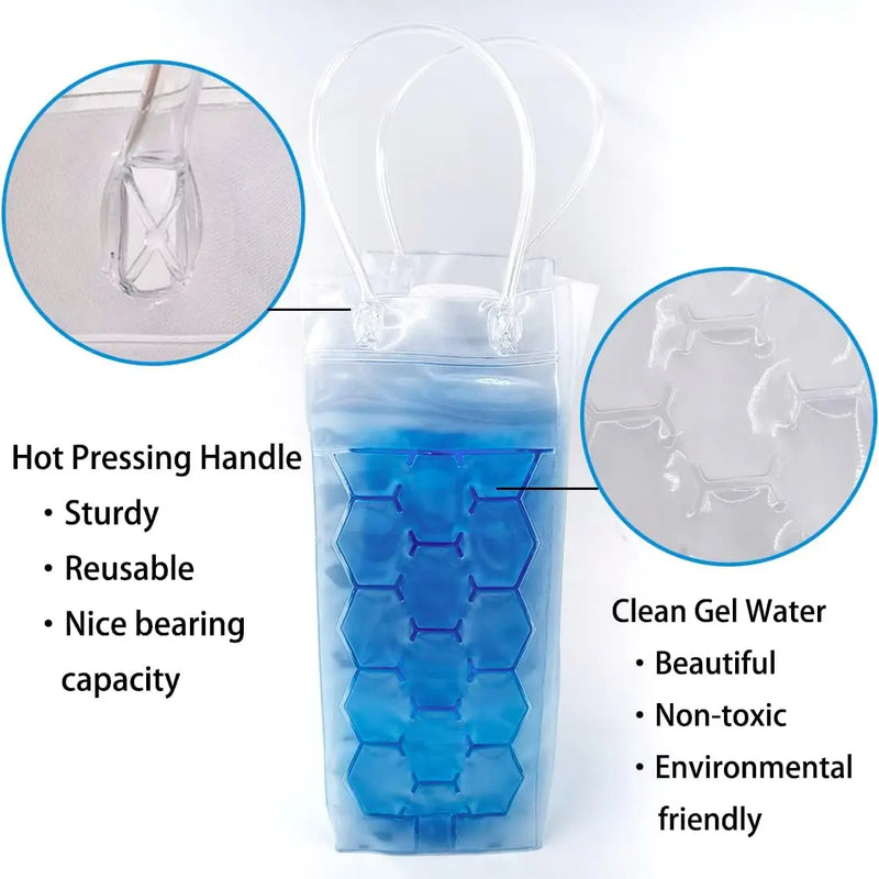 Bolsa Enfriadora Reutilizable de Gel para Vino y Bebidas