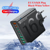 8-Port USB-C Fast Wall Charger for Multiple Devices
