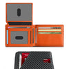 RFID Blocking Ultra-Thin Bifold Wallet with ID Windows