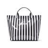 Striped PVC Waterproof Tote Bag for Everyday Use